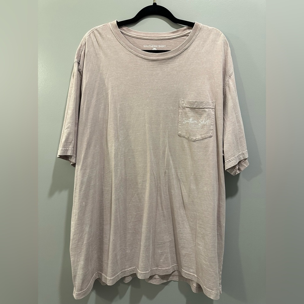 Southern Shirt Co Short Sleeve Logo Pocket Tee Purple 2X
